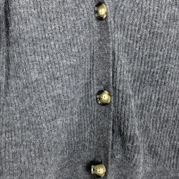 Quince Dark Gray Wool/Alpaca Blend Cardigan - Size M - Picture 2 of 8